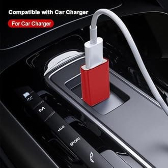 USB Male to USB-C Female Adapter Pack-5,USB Type C to Type-A Charger Cable Converter for Apple Watch Series 10 9 8 7 Ultra SE,MagSafe Charger,iPhone 16 15 14 13 12 Pro Max