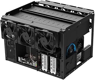 24+4 HDD Open Air Test Bench DIY PC Frame, 3.5 Inch Hard Drive Holder for Crypto Mining, Chia Farming XCH FIL BHD, NAS Storage Computer Enclosure