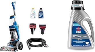 Bundle of BISSELL ProHeat 2X Revolution Pet, 35799, Upright Deep Cleaner + Bissell 78H63 Deep Clean Pro 4X Deep Cleaning Concentrated Carpet Shampoo, 48 ounces - Silver