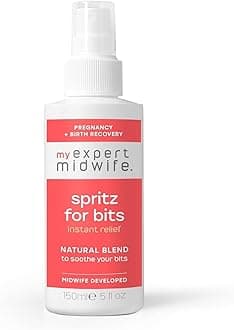 Spritz for Bits, 150ml Pregnancy & Postpartum Relief Spray to Ease Perineal Discomfort, Hospital Bag Maternity Essential, Natural Formula for Soothing Care Before & After Birth
