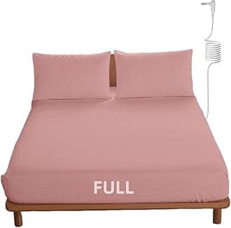 OKOHEY Grounding Fitted Sheets with 15ft Earthing Cord, Full Size, 90% Organic Cotton + 10% Silver Fiber, Soft & Breathable Grounded Sheet for Better Sleep and Enhanced Wellness, Pink