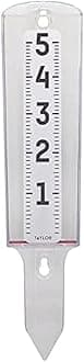 Taylor ClearVu Rain Gauge, Grass, Clear