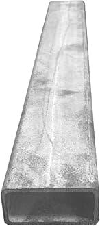 Galvanised Mild Steel Sections | Flat Bar | Square Tube | Rectangle Tube | Angle Iron (Rectangle Tube - 50mm x 25mm x 2mm, 1000mm)