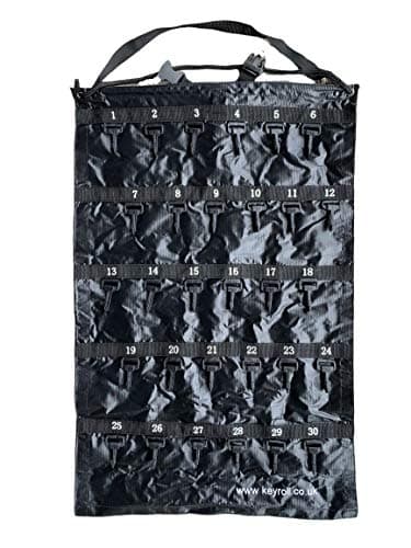 Keyroll Portable Key case Holder with Secure Hooks roll up to Safely Store Keys