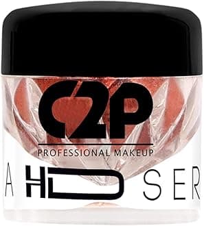 C2P Pro Eyeshadow Pigment for Eye Makeup - 2g | Long-Lasting and Highly Pigmented Loose Precious Pigments with Metallic Effect | Cosmetics For Women and Girls (Bold Vamp 181, 02 Gram)