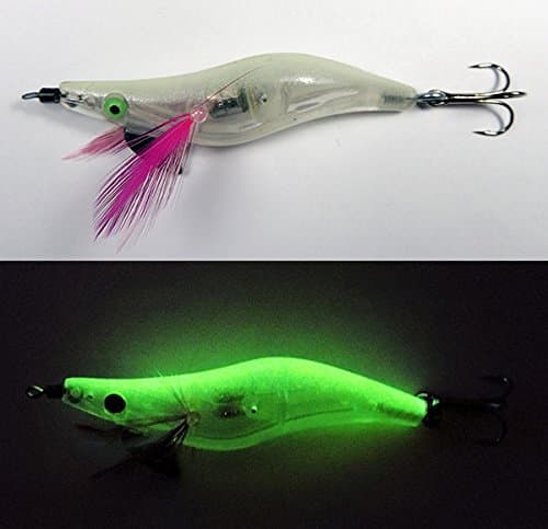 2-Pack Glow-in-The-Dark Electronic LED Light UP Fishing Lure