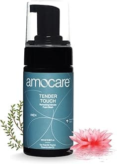 Intimate Foam Wash for Men | Prevents Infection, Irritation & Bad Odour | | pH Balanced & Dermatologically Tested - Safe for Daily Use | Tea Tree, Rose & Lotus Oil | Ball and Genital Wash