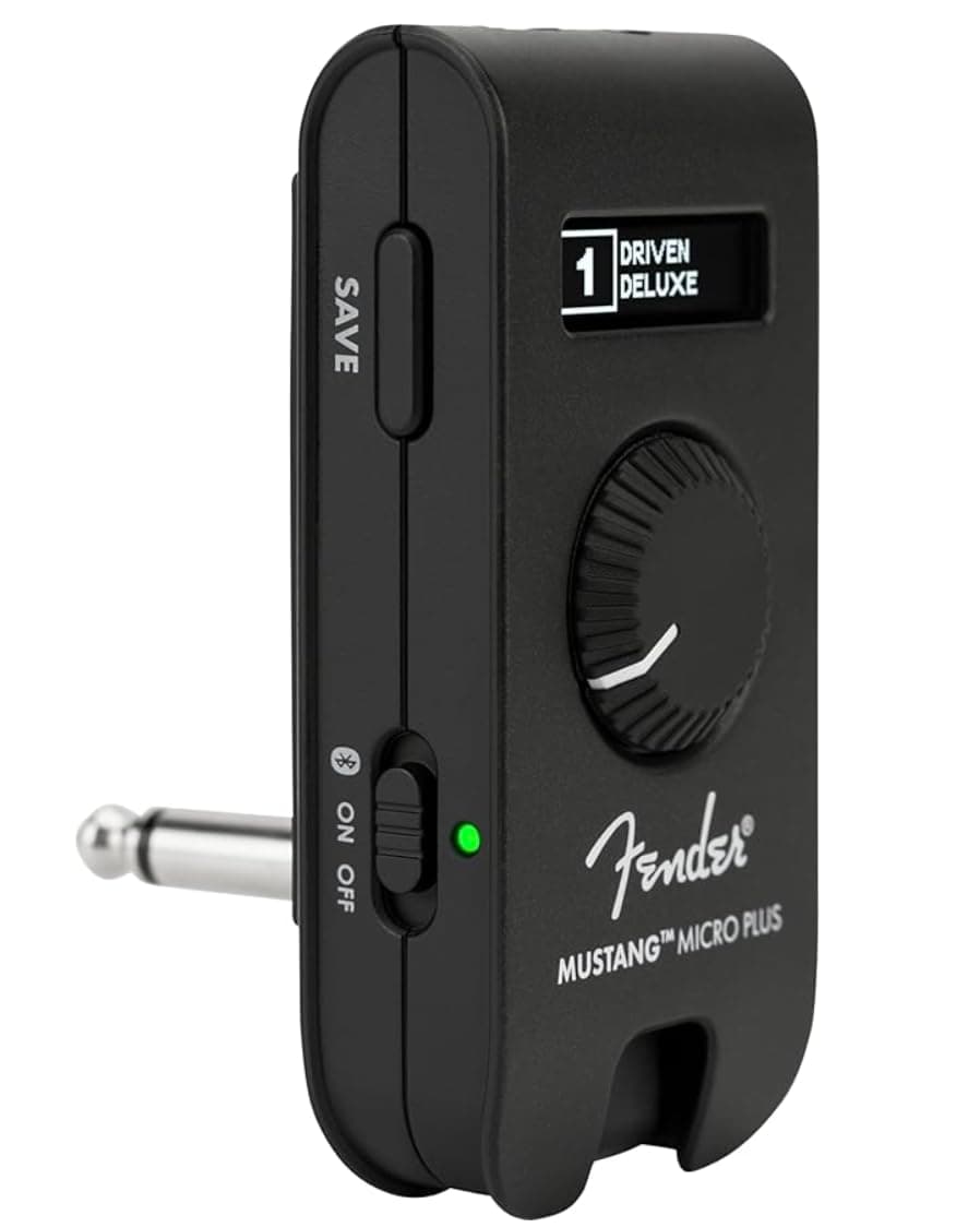 - Mustang Micro Plus Headphone Amplifier, Bluetooth Audio Streaming and 50 Amp and Effects Models, with 2-Year Warranty