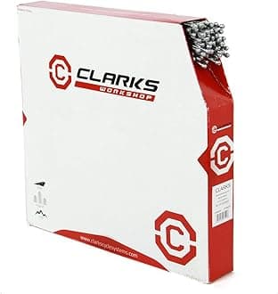 Clarks Universal Galvanised Brake Wire - Pack of 100 Steel Inner Brake Wire Kit and All Fittings for MTB, Hybrid & Road Bikes