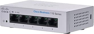 Cisco Business CBS110-5T-D Unmanaged Switch | 5 Port GE | Desktop | Ext PS | Limited Lifetime Protection (CBS110-5T-D)
