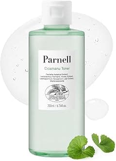 Parnell Cicamanu Toner for Sensitive, Dry Skin with Centella Asiatica, Manuka Honey & PHA, LHA, 6.76 fl.oz, Fragrance&Alcohol-Free, Not Tested on Animals