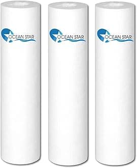 Filter Candle | Pp Spun Cartridge Pre Filter | 5 Micron Pre Filter 10" Pp Spun Filter All Type Ro Water Purifier In 9 Ltr To 25 Ltr Pcs(10 Inch) Pack Of (3)