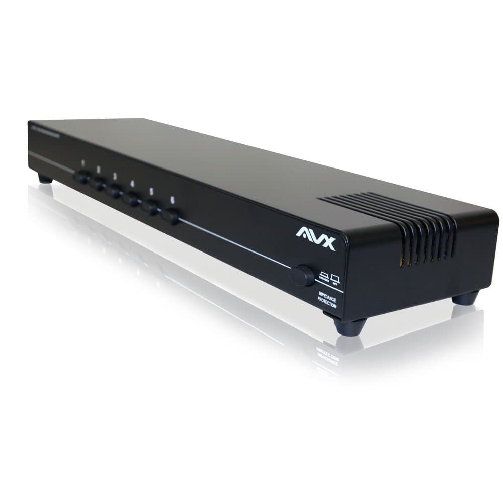 6 Zone Stereo Speaker Selector Switch With Impedance Protection by AVX Audio