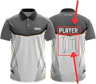 Dika SportsCustom jerseyCricket t-Shirt Breathable Cricket Jersey Printed | 2 Year to 5XL