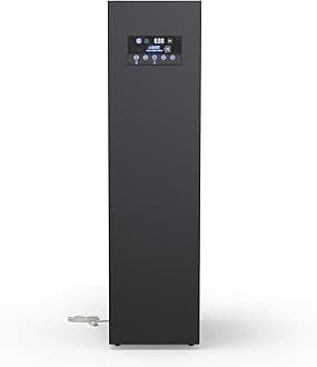 Equator 7.6cf Smart Steam Dryer Closet 4 Moving Hangers Quick20 Refresh Wrinkle Free in Black