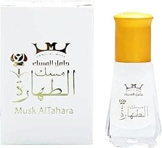 Musk Al Tahara Pure Arabian Oil Perfume Body Premium Fragrance Oil for Long-Lasting Fragrance Freshness and Elegance White مسك الطهارة ابيض (1 Bottle = 6ml.)