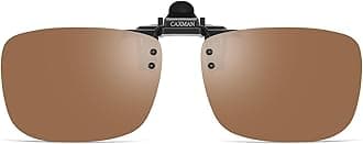 Polarized Clip-on Flip Up Metal Clip Rimless Sunglasses for Prescription Glasses