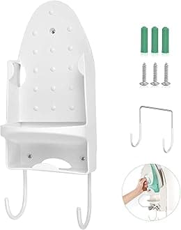 Wall Mounted Ironing Board Rack Electric Iron Holder Household Bathroom Shelf