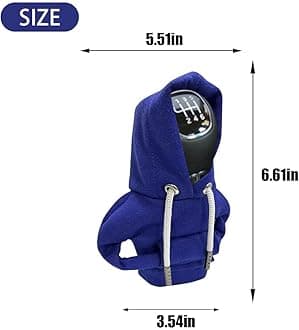 Car Shift Knob Hoodie, Fashionable Gear Shift Knob Cover, Auto Interior Cute Gadgets,Universal Car Decor Accessories