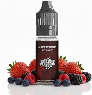 Harvest Berry Food Flavouring Drops 10ml - Premium Mixed Berry Extract for Professional Baking & Luxury Berry Beverages - High Strength Food Grade Concentrate by GALAXY FOOD FLAVOURS
