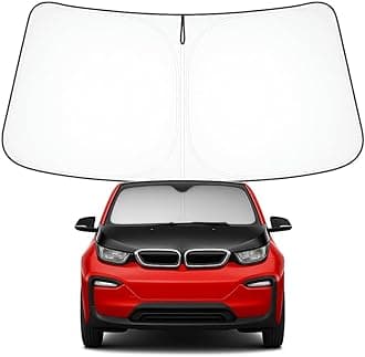 Proadsy Front Windshield Sun Shade Foldable Sunshade Protector Custom Fit 2014-2022 BMW i3 Accessories 2023 Upgrade