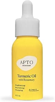 APTO Turmeric Oil w/Rosemary: Brightening & Moisturizing Facial Oil for Skin that's Glassy, Plump & Glowing, 2 fl. oz.