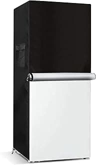 Bitubi Upright Freezers Cover,Outdoor Refrigerator Cover,– Waterproof, Dustproof, Sun-Proof, 24" W x 29" D x 61" H. Suitable for most 10.0 Cubic Compact Mini Freezer on market (Black)