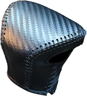 Car Gear Shift Knob Cover PU Leather, Anti-Slip Automatic Knob Gear Stick Protector Cover, Compatible with Lexus ES250 ES350 2019-2023, UX200 2019-2022, UX250h 2019-2023, Carbon Fiber