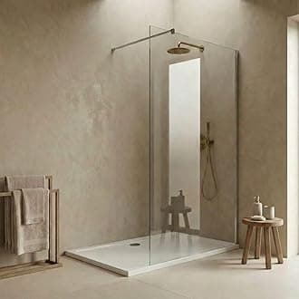 Durovin Bathrooms 1100mm Walkin Shower Screen 2000 mm high - 8mm Safety Clear Glass -Wet Room Shower Enclosure