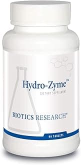 Biotics Research Hydro-Zyme Digestive Support, Contains Betaine Hydrochloride, Supports Healthy Gastric pH 90 Tablets
