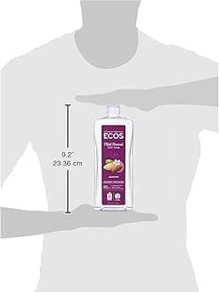 Earth Friendly Products ECOS Dishmate Dish Liquid, Almond 25 oz. (Pack of 2)