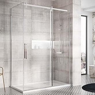 Render Bathroom Shower Side Panel Glass Cubicle Shower Enclosure Chrome, 800mm