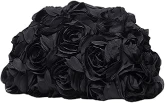 Floerns Women's Vintage Leather Ruched Bag Evening Handbag Dumpling Clutch Purse