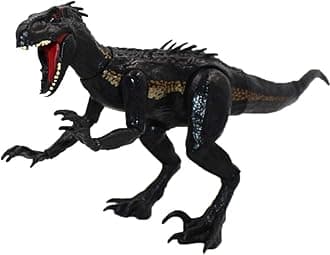 Jurassic Dinosaur Toy, World Indoraptor Dinosaur Figure Velociraptor Action Figure Animal Model for Kids Boys, 15cm.(black)