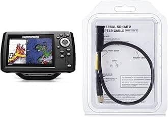Humminbird Helix 5 Fish Finder Bundle with Transducer Adapter
