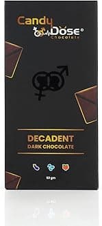 Candy Dose Chocolate Sensual Dark Chocolate for Men & Women – Mood-Boosting Indulgence for Romance, Love & Shared Moments (50 Gram) (Pack Of 2) Luxurious Flavour Chocolate Ideal For Men & Women, Vegetarian And Gluten-Free Delights