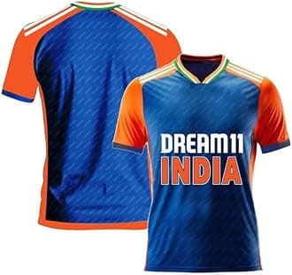 Plain New T20 World Cup India Cricket Jersey 2024-2025 for (Kids and Mens)