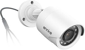ANNKE 1080p Security Camera 4-in-1 CCTV Bullet Wired Cam, AHD/TVI/CVI/CVBS, Analog Surveillance Video Add–On Cams for Outdoor Use, 100ft Clear B & W Night Vision (Power Adapter BNC Cable Not Included)