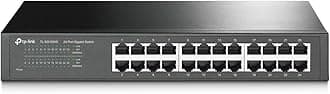 TP-Link TL-SG1024S Unmanaged Gigabit Ethernet Switch (10/100/1000) Black - Network Switch (Unmanaged, Gigabit Ethernet (10/100/1000))
