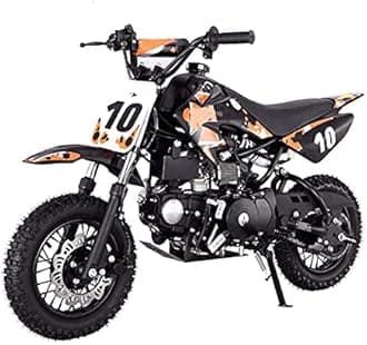 X-PRO 110cc Dirt Bike Pit Bike Youth Dirt Pit Bike 110 Dirt Pitbike,Orange