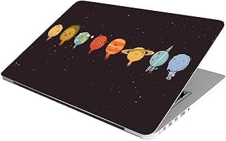 Laptop Skin Stickers HD Quality Sticker for Laptops Upto 15.6" (Dustproof|Waterproof|Scratchproof|Reusable) - Planet