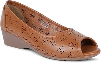 Womens Sarina Peeptoe Ballerinas, (6516041), 6