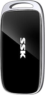 SSK 4TB SSD External Hard Drive, Portable SSD Drive up to 2000 MB/s, USB 3.2 Gen2X2 External Solid State Drives for iPhone 15/16 PRO、Mac、Phone OTG、Laptops with LED Indicator
