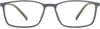 LENSKART BLU | Zero Power Blue Cut Computer Glasses | Anti Glare, Lightweight & Blocks Harmful Rays | UV Protection Specs | Men & Women | Medium | LB E13527