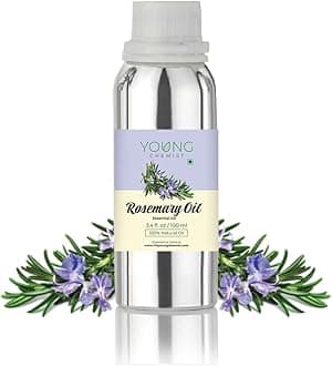 Pure Rosemary Essential Oil for Hair Growth, Mental Clarity & Muscle Relaxation | Rosemary Essential Oil for Hair, Diffuser, Scalp Care & DIY Beauty and Wellness Uses | 100ml