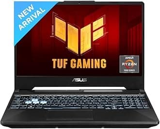 ASUS TUF Gaming A15, AMD Ryzen 7 7435HS, NVIDIA GeForce RTX 3050, 16GB RAM, 512GB SSD, FHD 144Hz 250 nits, 15.6", Windows 11, Black, 2.30KG, FA566NCR-HN075W Gaming Laptop