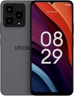 INOI A54 Spectre 6.75”, 4G LTE, HD+, MTK G88 Processor 2.0GHz, 12GB RAM(4+8GB Memory Fusion) + 128GB ROM, 50MP + 2MP + Monochrome Triple Camera with AI, Titanium Black, 777 days of warranty