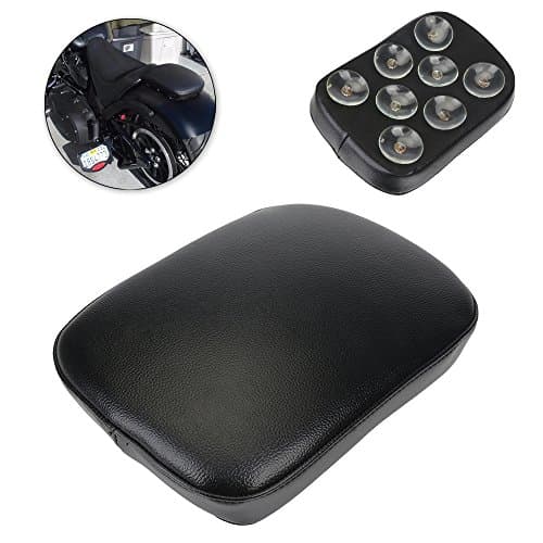 NEVERLAND Rectangular Pillion Passenger Pad Seat 8 Suction Cup for Harley Custom Chopper