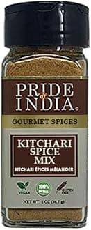 Pride of India - Kitchari Spice Seasoning – Made with Authentic Indian Spices – Easy to Use – 2 oz. Small Dual Sifter Bottle