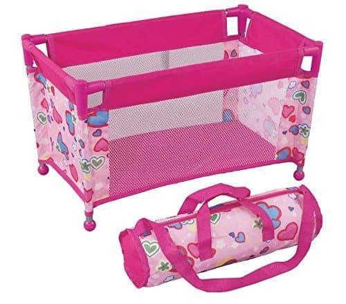 Pack N Play Pen Bed for Dolls Doll Bed Fits Any Baby Dolls and Dolls up to 18” Carry Bag Included